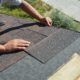 A visual representation of signs indicating a roof needs replacement, including missing shingles and water damage.